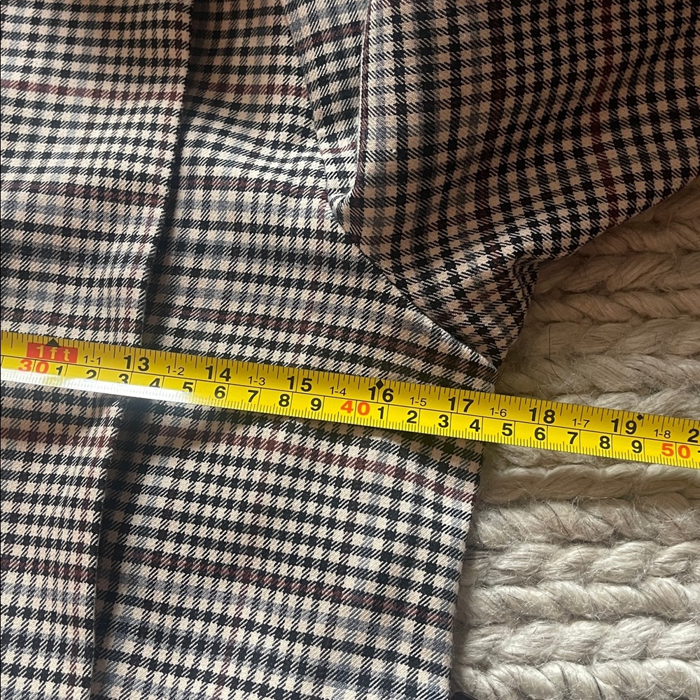 ASOS Houndstooth Check Trench Dress Belted Midi Long Sleeve US 4 - Picture 10 of 11